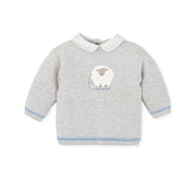 GREY NEWBORN SWEATER