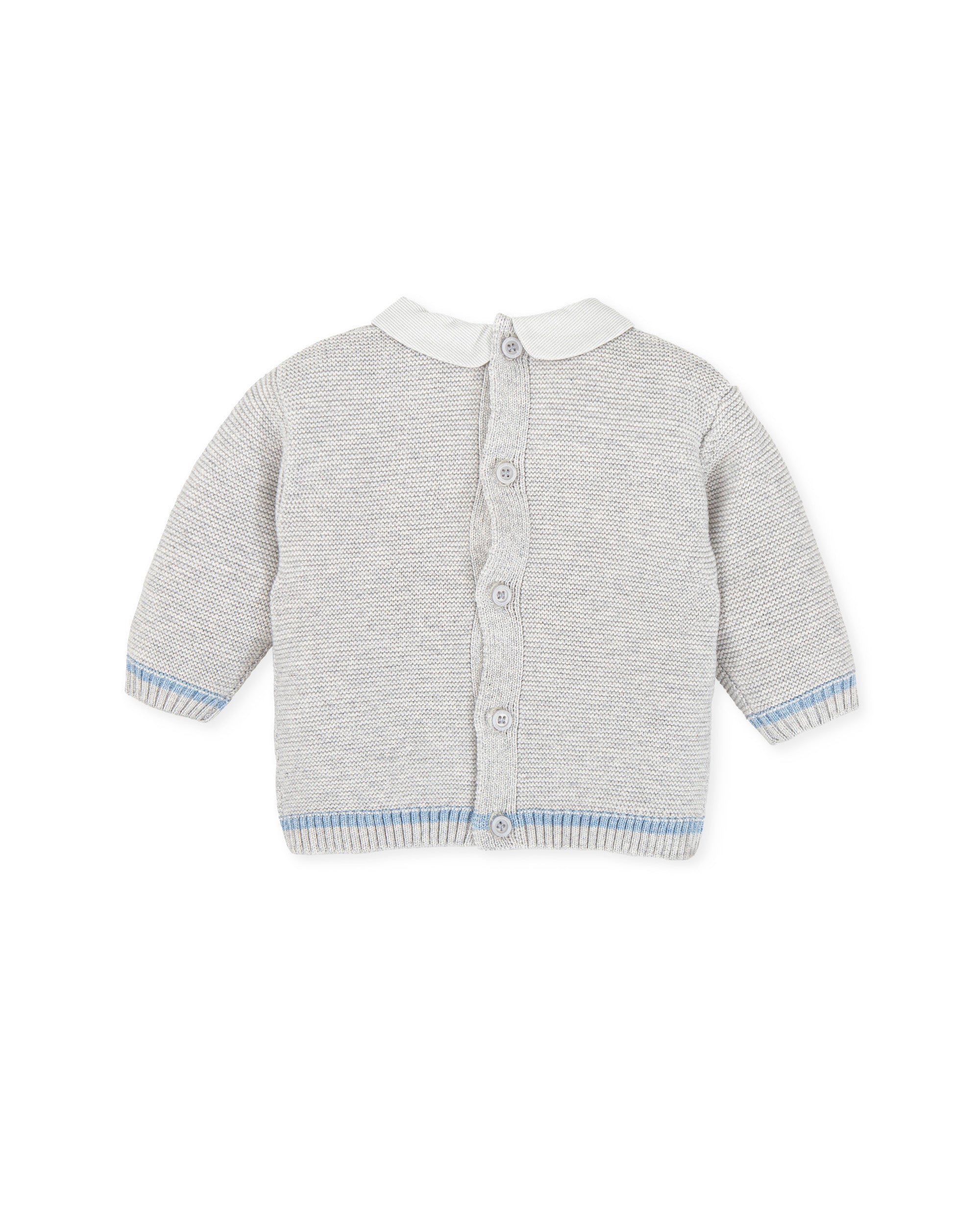 GREY NEWBORN SWEATER