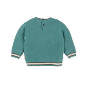 BABY BOY SEA GREEN SWEATER