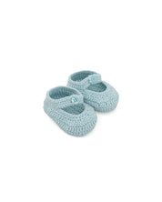 NEWBORN BOOTIES SEA GREEN