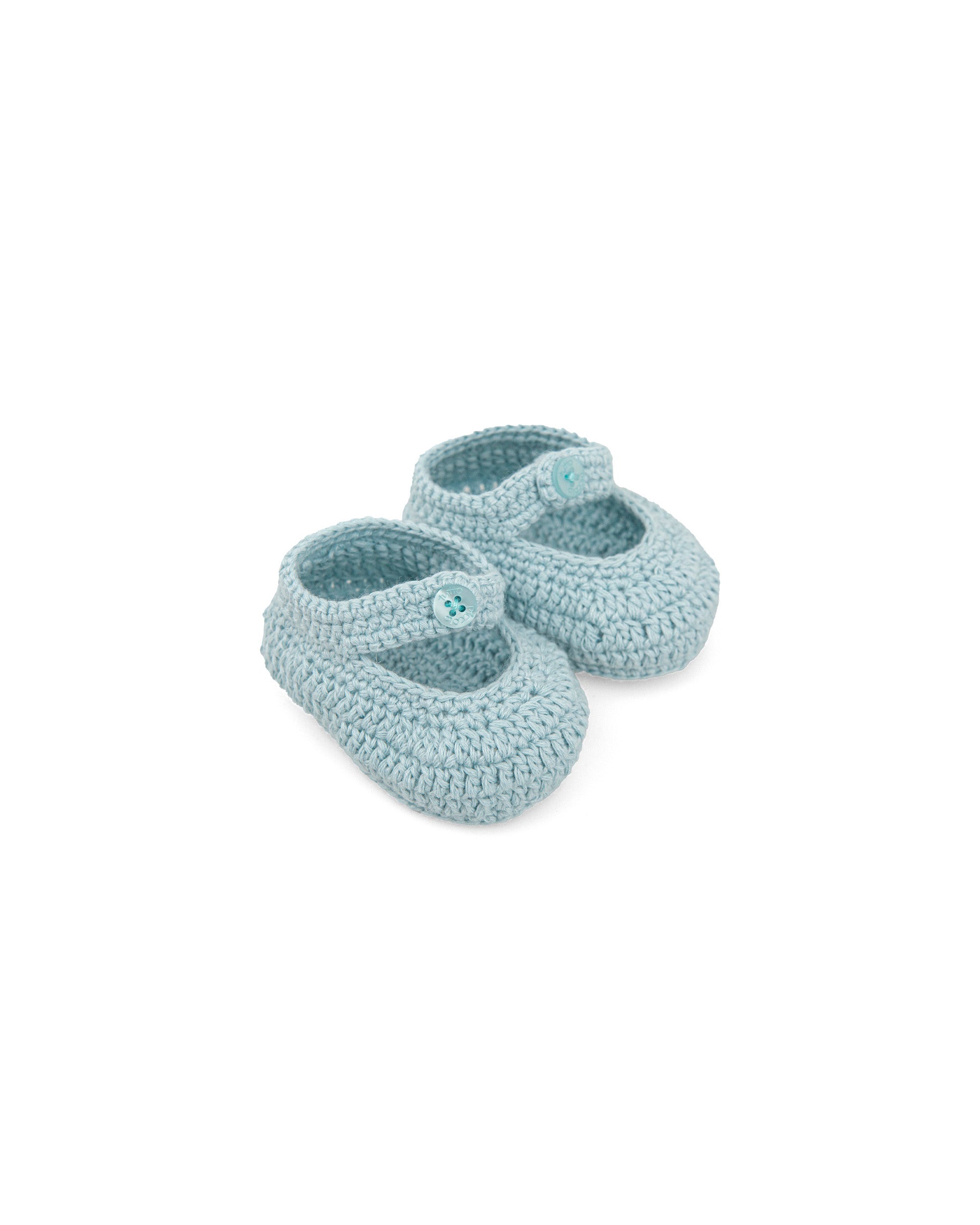 NEWBORN BOOTIES SEA GREEN