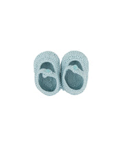 NEWBORN BOOTIES SEA GREEN