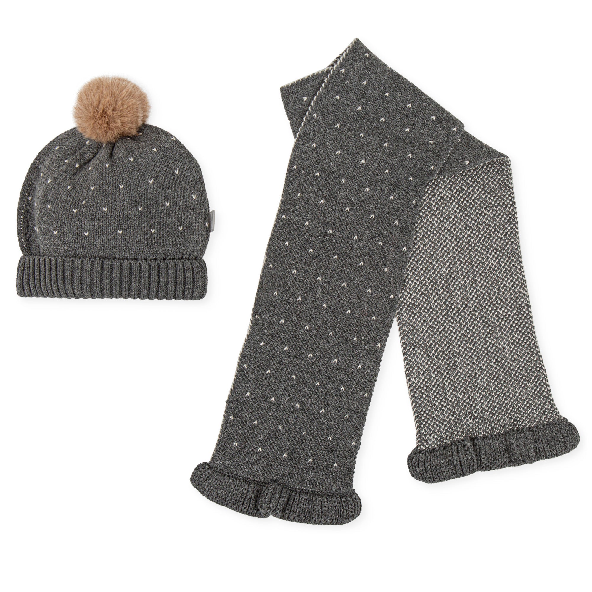 DARK GREY BABY GIRL SET