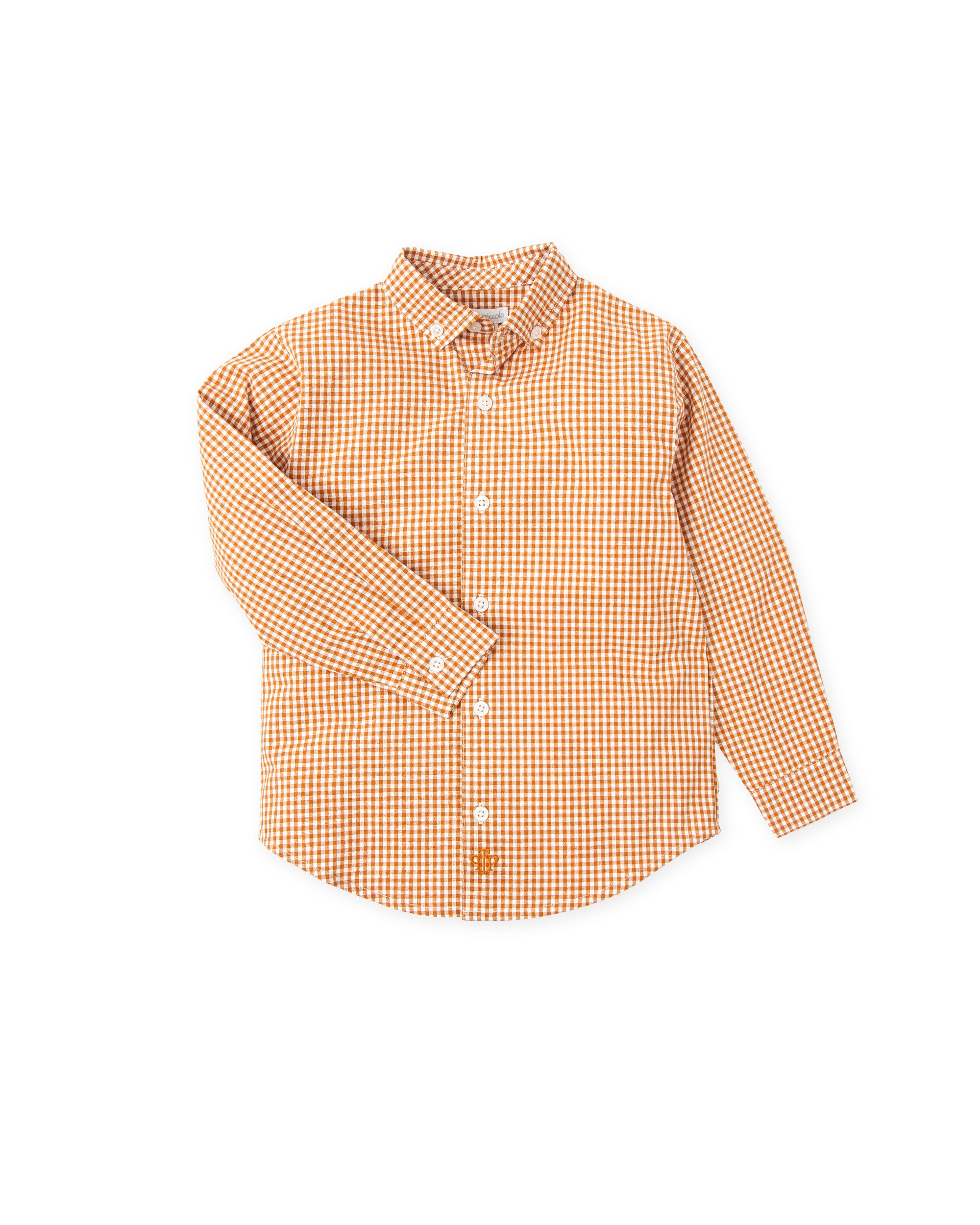 DARK ORANGE BOY'S SHIRT