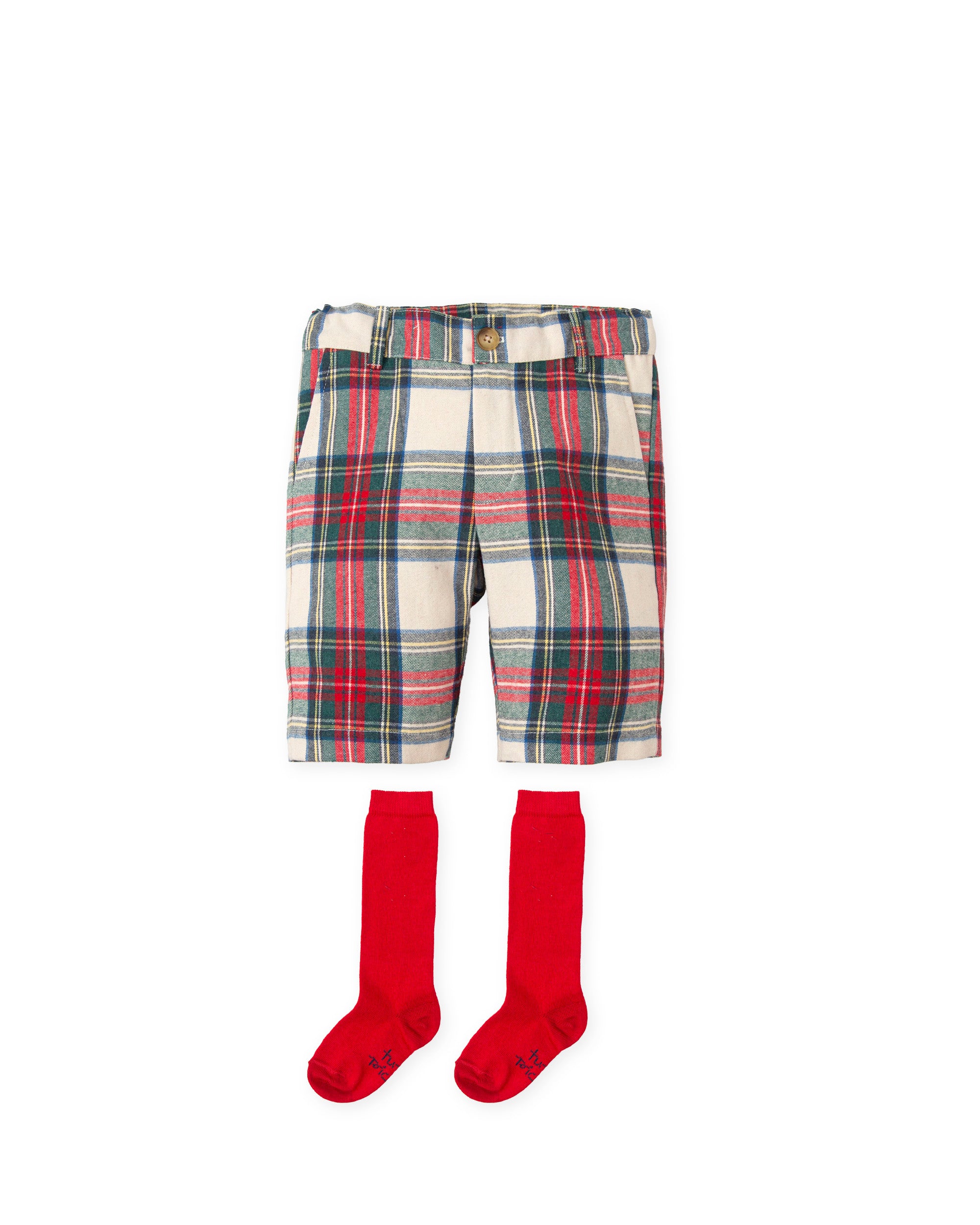 BERMUDA SHORTS WITH SOCKS RED