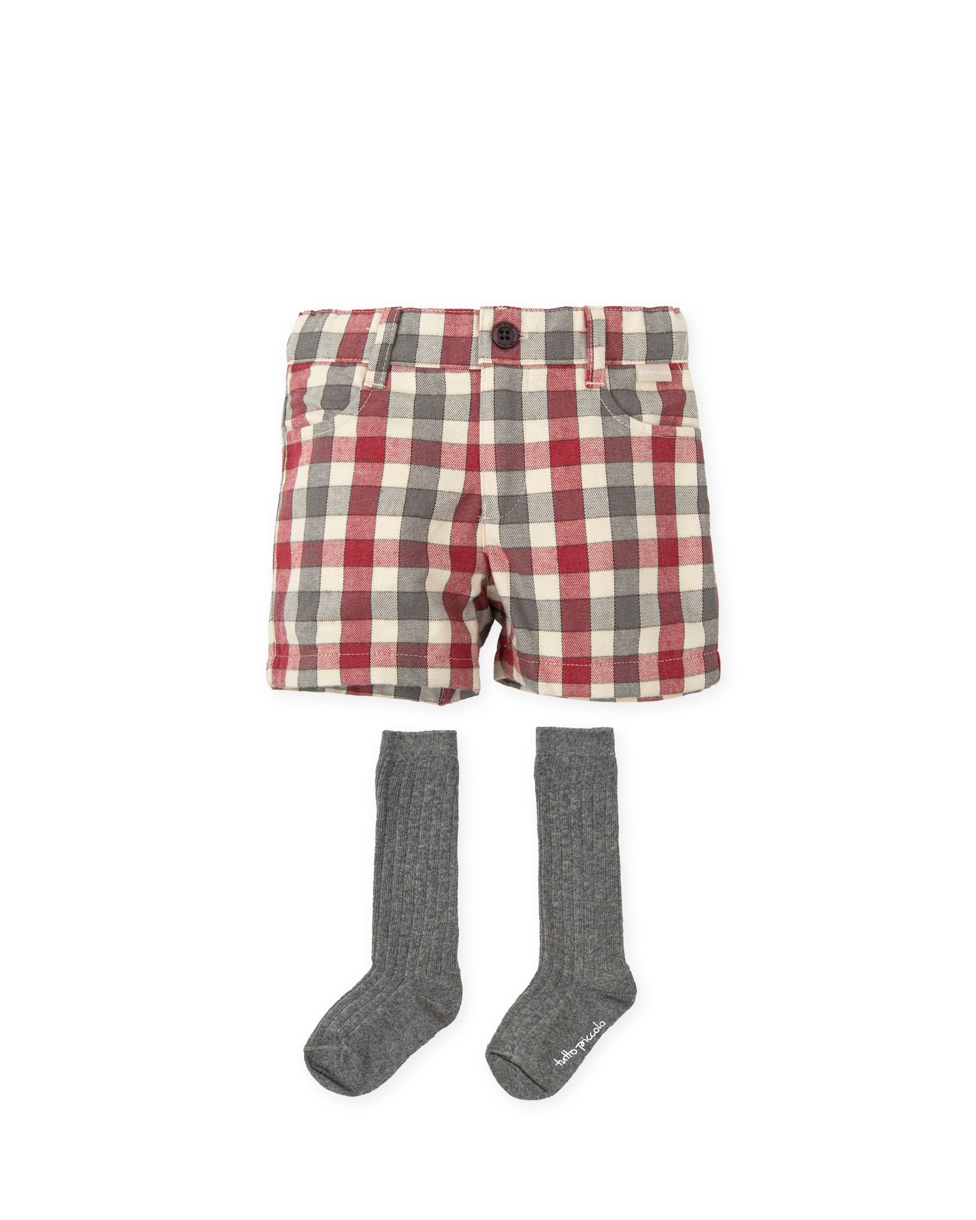 BERMUDA SHORTS WITH SOCKS CARMINE