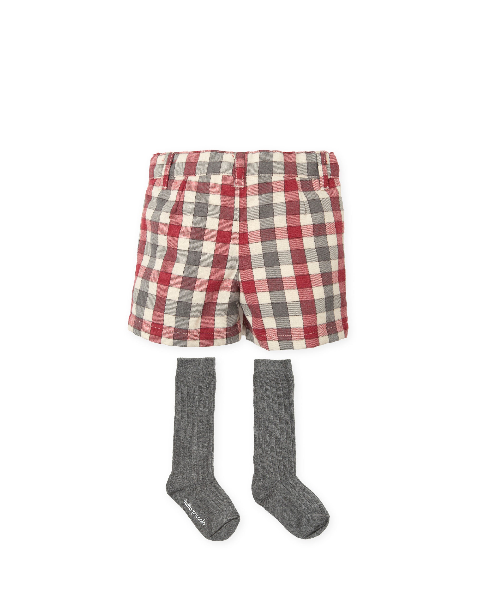 BERMUDA SHORTS WITH SOCKS CARMINE